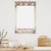 Bloemen douche Foto Prob Poster (Keuken)