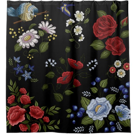 Bloemen Douchegordijn (Voorkant)