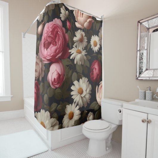 Bloemen: Douchegordijn (In situ)