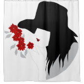 bloemen douchegordijn (Voorkant)