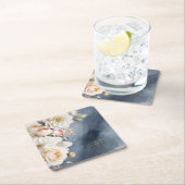 Bloemen Drama Bruiloft Blauw ID1022 Kartonnen Onderzetters (Insitu)