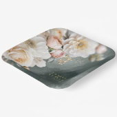 Bloemen Drama Bruiloft Groen ID1022 Papieren Bordje (Gebogen)