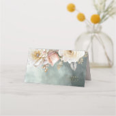 Bloemen Drama Bruiloft Groen ID1022 Plaatskaartje (Achterkant)