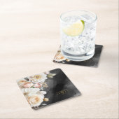 Bloemen Drama Bruiloft Houtskool ID1022 Kartonnen Onderzetters (Insitu)