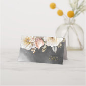 Bloemen Drama Bruiloft Houtskool ID1022 Plaatskaartje (Achterkant)