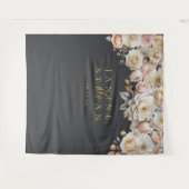 Bloemen Drama Bruiloft Houtskool ID1022 Wandkleed (Voorkant (horizontaal))