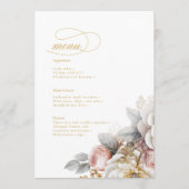 Bloemen Drama Bruiloft Menu ID1022 (Voorkant)