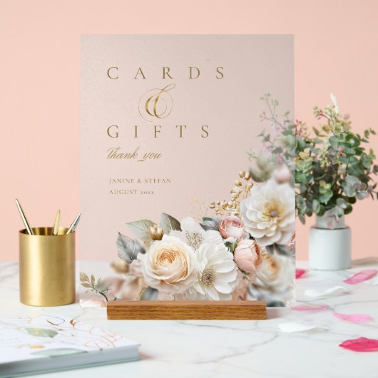 Bloemen Drama Trouwkaarten Cadeaus Blauw ID1022 Acryl Bord (Huwelijk)