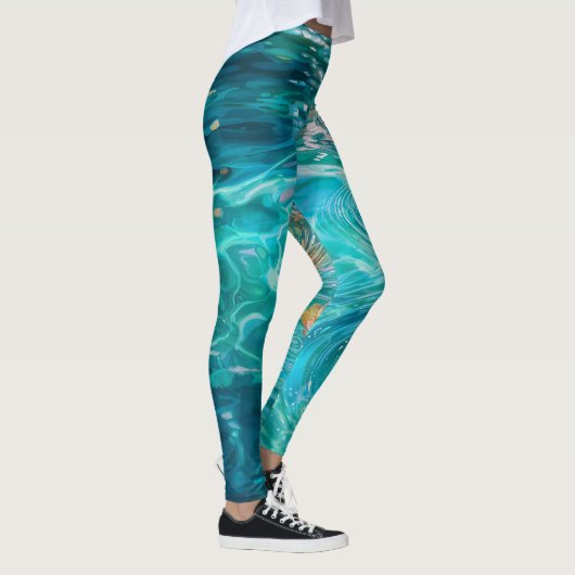 Bloemen Drijvend op Water  Leggings (Rechts)