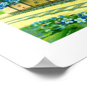 Bloemen, duiven en trein poster (Hoek)