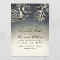 Bloemen  Eclectisch Blauw en Gouden Bruiloft