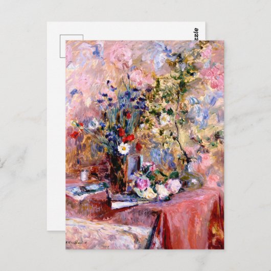 Bloemen, Édouard Vuillard   Briefkaart (Voorkant / Achterkant)