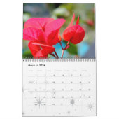 Bloemen, een jaar kleur kalender (Mar 2026)