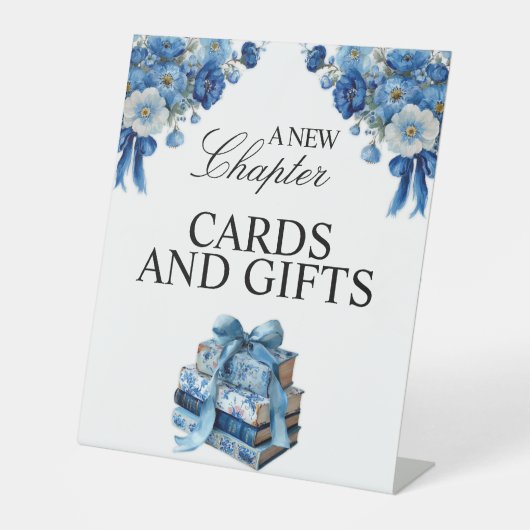 Bloemen Een nieuw Chapter Vrijgezellenfeest Tafelb Reclamebord Met Voetstuk (Voorkant)