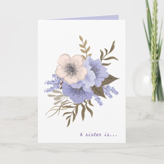 Bloemen, een zuster is Gods weg Kaart (Voorkant)