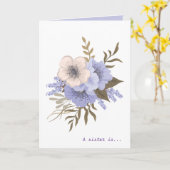 Bloemen, een zuster is Gods weg Kaart (Gele Bloem)