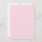 Bloemen Eenhoorn Verjaardag Roze Goud Party Uitnod Kaart (Achterkant)