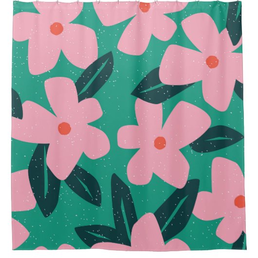 Bloemen Eenvoud: Abstract Beauty Douchegordijn (Voorkant)