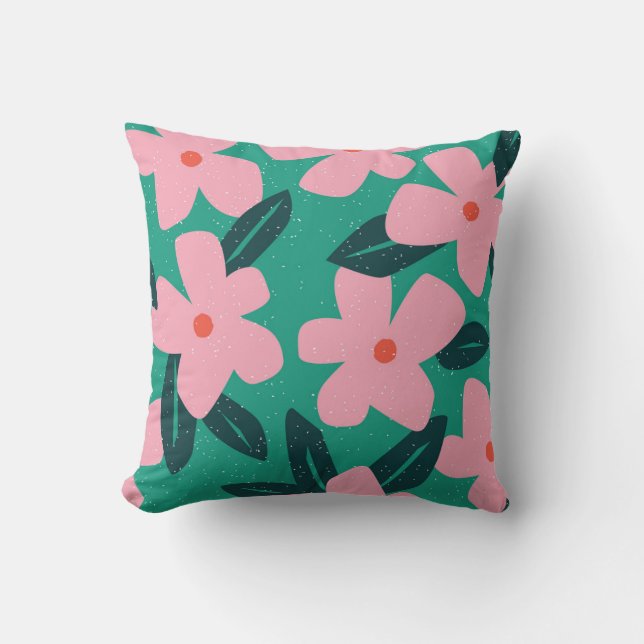 Bloemen Eenvoud: Abstract Beauty Kussen (Voorkant)