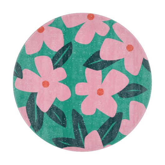 Bloemen Eenvoud: Abstract Beauty Snijplank (Voorkant)