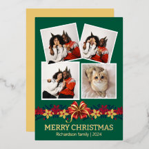 Bloemen Eenvoudige Elegante Familie Kerstmis Foto