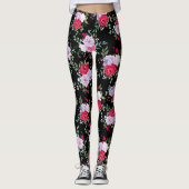 bloemen - Eenvoudige kleuren Leggings (Voorkant)