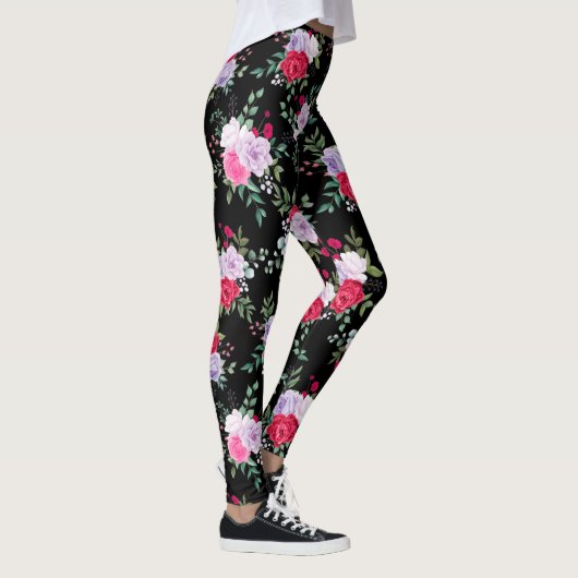 bloemen - Eenvoudige kleuren Leggings (Rechts)
