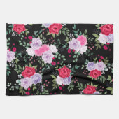 bloemen - Eenvoudige kleuren Theedoek (Horizontaal)