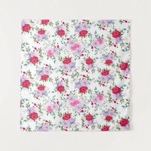 bloemen - Eenvoudige kleuren Wandkleed