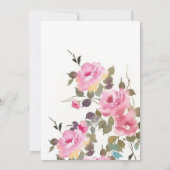 Bloemen Eenvoudige Verrassing Verjaardagsfeest Kaart (Achterkant)