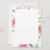 Bloemen Eerste Heilige Communie Foto Kaart (Achterkant)