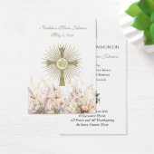 Bloemen eerste Heilige Communie Herdenking Kaart (Bureau)