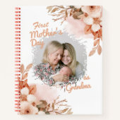 Bloemen Eerste Moederdag als oma Foto Notitieboek (Voorkant)