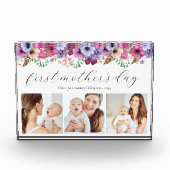 Bloemen eerste Moederdag drie Fotoblokken (Voorkant)