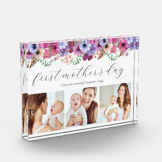Bloemen eerste Moederdag drie Fotoblokken (Links)