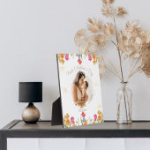 Bloemen Eerste Moederdag Foto Plaque Fotoplaat