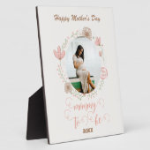 Bloemen Eerste Moederdag mama om te zijn Foto Fotoplaat (Zijkant)