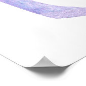 Bloemen eerste verjaardag mijlpaal verjaardag poster (Hoek)