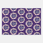 Bloemen Eid Mubarak Gift Inpakpapier Vel (Voorkant 2)