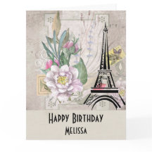  bloemen, Eiffeltoren en Burlap Birthday
