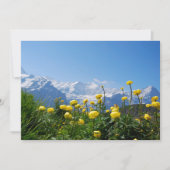 Bloemen | Eiger Monch Swiss Alps Bedankkaart (Voorkant)