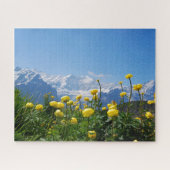 Bloemen | Eiger Monch Swiss Alps Legpuzzel (Horizontaal)