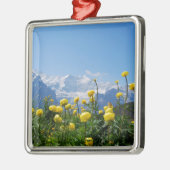 Bloemen | Eiger Monch Swiss Alps Metalen Ornament (Links)