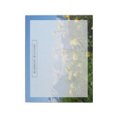 Bloemen | Eiger Monch Swiss Alps Notitieblok (Linkerzijde)