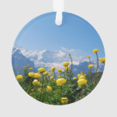 Bloemen | Eiger Monch Swiss Alps Ornament (achterkant)