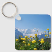 Bloemen | Eiger Monch Swiss Alps Sleutelhanger (Voorkant)