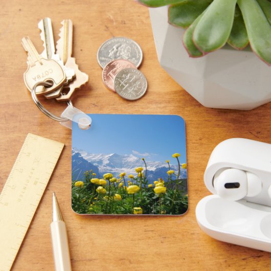 Bloemen | Eiger Monch Swiss Alps Sleutelhanger (Bureau)