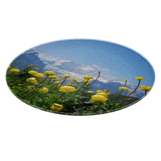 Bloemen | Eiger Monch Swiss Alps Snijplank (Hoek)