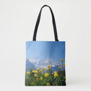 Bloemen Eiger Monch Swiss Alps Tote Bag