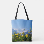 Bloemen | Eiger Monch Swiss Alps Tote Bag (Achterkant)